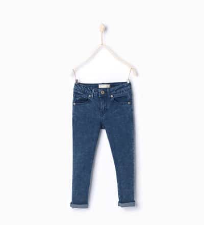 Acid wash skinny jeans