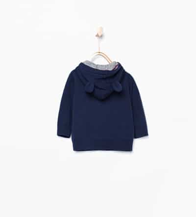 Knit Jacket with hood and ears