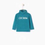 Sweater with wraparound collar