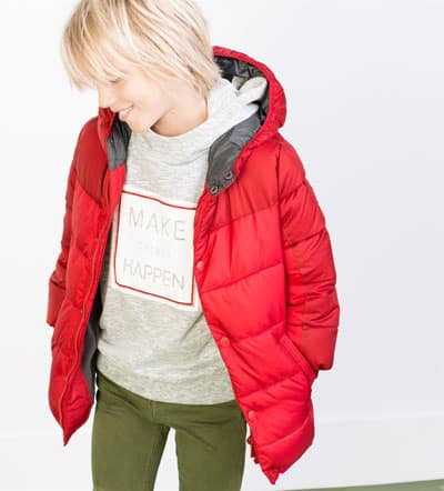 Quilted jacket with hood