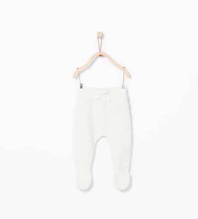 Knit leggings with bow