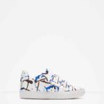 Multicolour Paint-splatter Sneakers