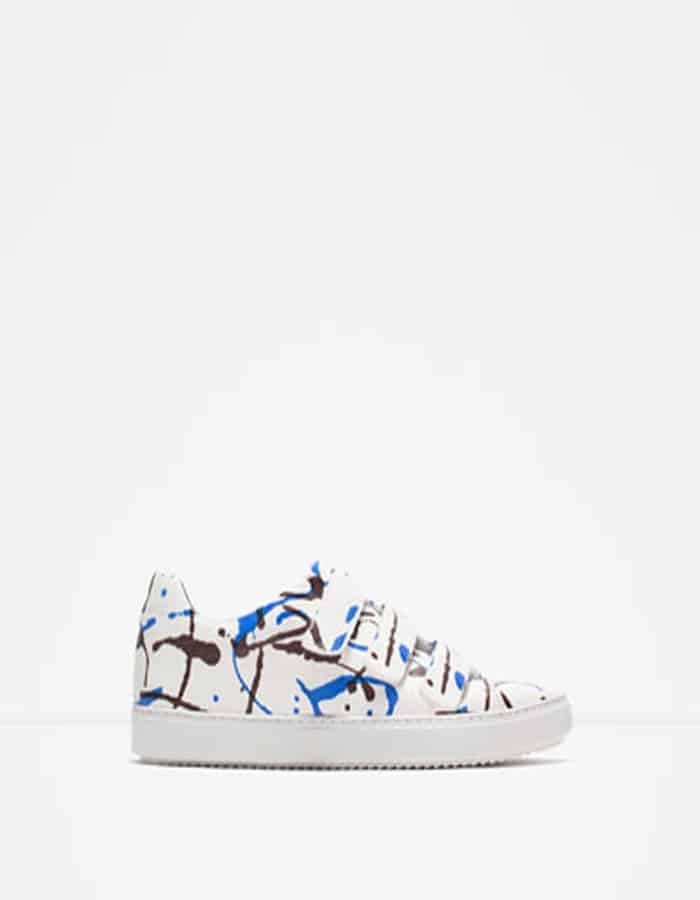Multicolour Paint-splatter Sneakers